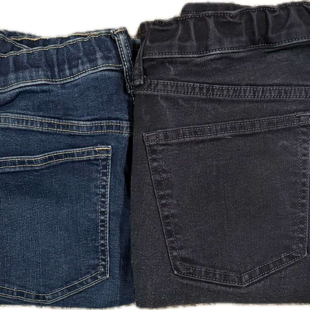 Old Navy Bundle Lot of 2 Slim Jeans Dark Blue Black Stonewash Boys 16